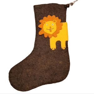 ARCADIA HOME 100% WOOL STOCKING LION